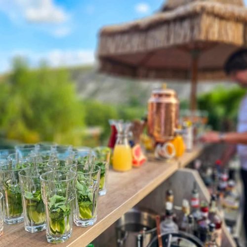 Villa Vi Escape: cum este locația pentru un eveniment la Orheiul Vechi 6 Pregătirea cocktailurilor la barul mobil de la Villa Vi Escape